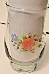 Libbey Tea Rose Large Drinking Glasses Tulip Shaped – 16 oz