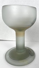 Art Glass Goblet Wine Artist Ion Tamaian Beautiful Unique Hand Blown RARE