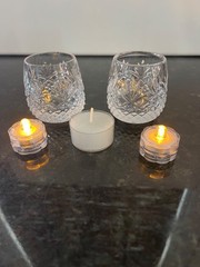Waterford Crystal Sullivan Vodka Shooters set/2 SEE DESCRIPTION FOR CONDITION