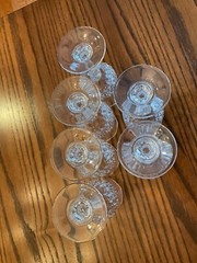 LOT – 6 Cristal d’Arques LONGCHAMP 17,5 cl Wine Glasses Lead Crystal New in Box