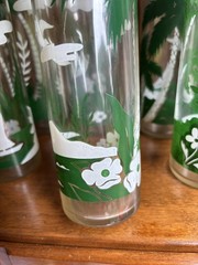 Set Of 8 Vintage 7″ Libbey Tropical Tiki Drinking Tom Collins Glasses