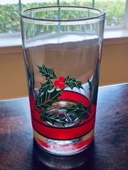 Vintage Libbey 8-Lot Holly Berry Christmas Theme 10 oz Highball Tumbler Glasses