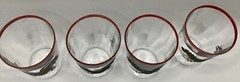 VTG Rooster Juice Glasses 3 Oz Set Of 4 Barware MCM Or Farmhouse Grannycore