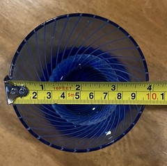 VINTAGE DANSK Cobalt Blue Spiral Swirl Glass Mouth Blown – Double Old Fashioned