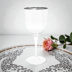Noritake Crystal PARIS Stem 867 Handmade Clear Platinum Glass Water Goblet NEW