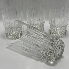 Cristal D’Arques-Durand Villeneuve Crystal Tumblers Coolers 6 3/8″ Set of 4