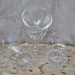 4 Vintage Anchor Hocking Berwick Boopie Sherbet/Champagne Glasses