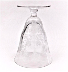 Morgantown Mayfair Etched Clear Crystal Stemware Water Juice Glasses Vintage