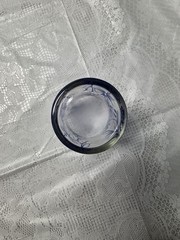 Swanky Swigs Juice Glass 4-5oz- Dark Blue Chrysanthemum/ Cornflowers Burst