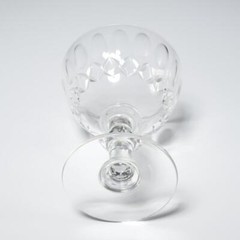 Vintage Cut Crystal Champagne Dessert Coupes Thumbprint Glasses 6pc Lot 5″h B