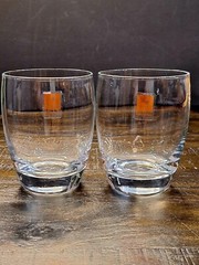 New Bormioli Rocco Italy 8 oz Old Fashion Glasses Set Of 2 Marked On Bottom