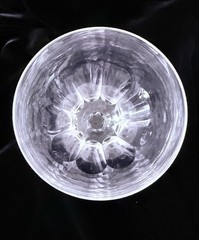 Vintage Crystal Wine Glasses RIVIERA signed VAL ST LAMBERT 6 1/8″ Lot Of 4