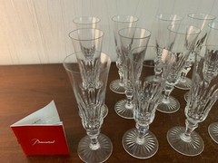 26 Champagne Flutes Buckingham Model Crystal From BACCARAT (Price Per Unit)