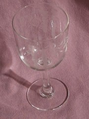 Copa de vino Noritage patron Bamboo, grabado de tallos y hojas de Bambú, 1920