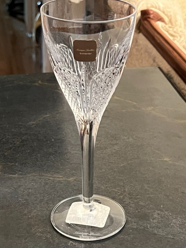 Waterford Monique Lhuillier Fleur Crystal Wine Glass New