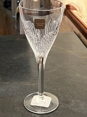 Waterford Monique Lhuillier Fleur Crystal Wine Glass New