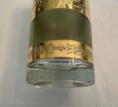 Vintage 60’s STARLYTE MCM Highball Green Glasses 22K Gold trim Barware 4pc set