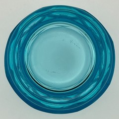 Viking 4″ Aqua Georgian Tumblers Set of Two | Vintage UV Glow