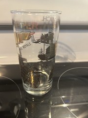 Set Of 5 Vintage Western US Cities Collector Glass Tumblers