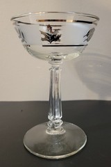 Vintage Libbey Silver Leaf 5.5″ Champagne Glasses (2 Sets of 4 Available)