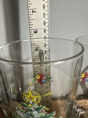 Set Of 3 Vintage Christmas Eve Drink Glass Tumbler By Salem 13 oz Holiday