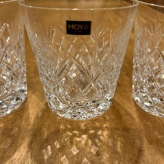 HOYA Crystal Rock Glass 4pcs set 9.5×8.5cm/3.74×3.34″ HOYA Crystal HOYA Crystal