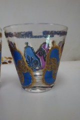 Georges Briard Signed Mid-Century Apple and Pear Pageant Two Replacemet Glasses