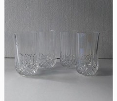 Cristal D’Arques Durand Longchamp Tumbler 10 oz Glasses Crystal Glass Set of 4