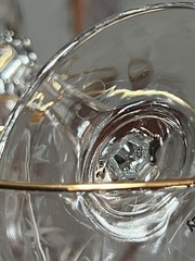 Set 4 MCM Etched Stars Gold Rim Wine Glasses MCM RAKLE brand excellent condition