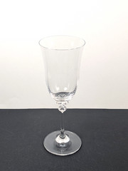 8oz Crystal Goblet Clear Footed Stemware Wine Glass 8 Inch Tall Ball Stem
