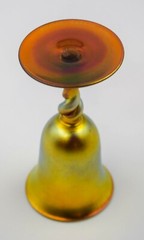 Steuben Aurene Gold Wine Glass – Twist Stem – #2561