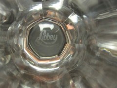Vintage 1920’s Signed Libbey Crystal Cut Panel Water Wine Goblet Lot of 4 Glass