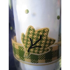Anchor Hocking Plaid Tattersall Rooster Tumblers French Country Farmhouse A Pair