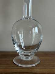 IGOR CARL FABERGE FROSTED KISSING SNOW DOVES WINE DECANTER CARAFE