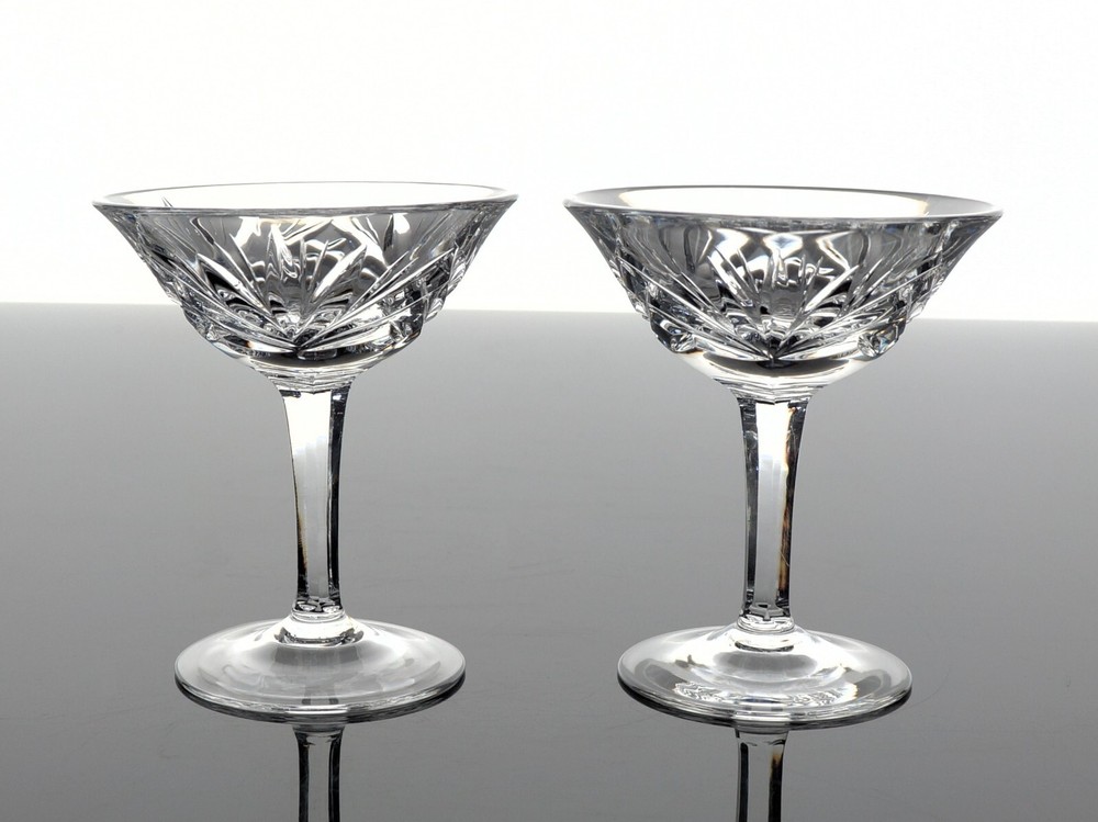 GORHAM CRYSTAL CHERRYWOOD NACHTMANN NIERSTEIN 3 3/8” CORDIAL GLASSES – SET OF 2
