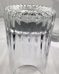 Vintage Anchor Hocking Stanford Tumblers Glasses Lot of 4 Clear Glass Weighted
