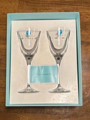 Tiffany & Co Wine Glass Pair Set Refined Entertaining and Timeless Luxury Dining