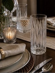 Cristal d’Arques Classic Highball Glass Set 4 Clear Cut Glass 12 3/4 oz