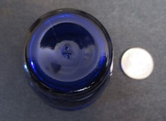Set of 6 Vintage Maryland Glass Cobalt Blue «Ring O Rings» Shot Glasses jgx
