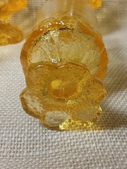 Vtg Tiffin Franciscan Madeira Cornsilk Yellow Footed Goblet Water Glasses Set 8