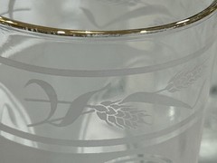 Vintage Hazel Atlas Hazelware White Wheat Cameo Glassware Set of 8