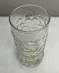 Vintage Libbey Orchard Fruit Glass Beverage Set Pitcher & 5 Tumbler Glasses MCM