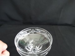 Set of 5 Fostoria Clear Special Cut Etched Rosilyn Sherbet 4 1/4 inch Free Ship