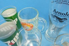 Mixed Lot of Vintage Used Coca Cola Olympics 7-Up Seasons Greetings Houze Cups D