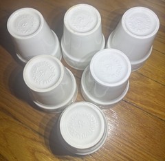 6 Quadrifoglio Franco Giorgi Italy Fruit White Juice Glasses Ice Cream Dishes?