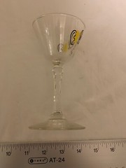 Beau Brummel Mid Century Modern Vintage Gay Fad Tipsy Tini Cocktail Glass