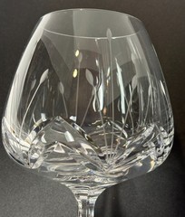 Mikasa 2 Crystal Cognac/Brandy Snifter Etched Glass Petit Point Retired Austria
