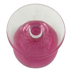 George Borgfeldt Lisa Cranberry Champagne/Sherbet Glass Optic Straight Bowl Set