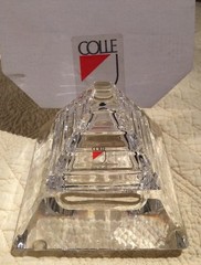 Colle Cristalleria Lead Crystal Piramide Scatola 24% Pbo New In Box