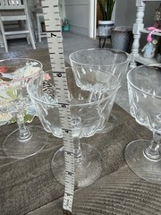 Set Of 4 Princess House Esprit Wine Liquor Sherbet Champagne glasses